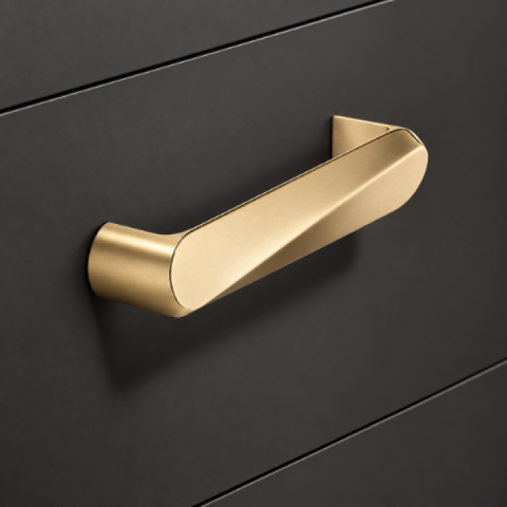 Hafele Déco H2390 Akslı Kulp 128 mm Mat Altın