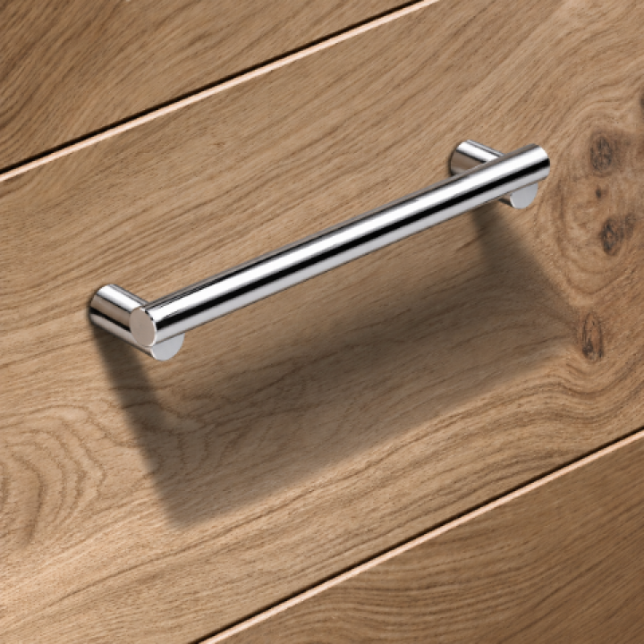 Hafele Deco H2120 Akslı Kulp 128 mm Krom Parlak