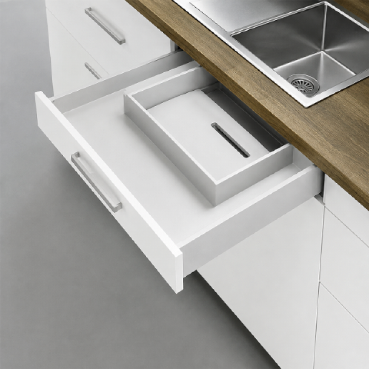 Hafele Matrix Box P Yavaşlatıcılı Eviye Altı Çekmece Sistemi 350 mm Beyaz
