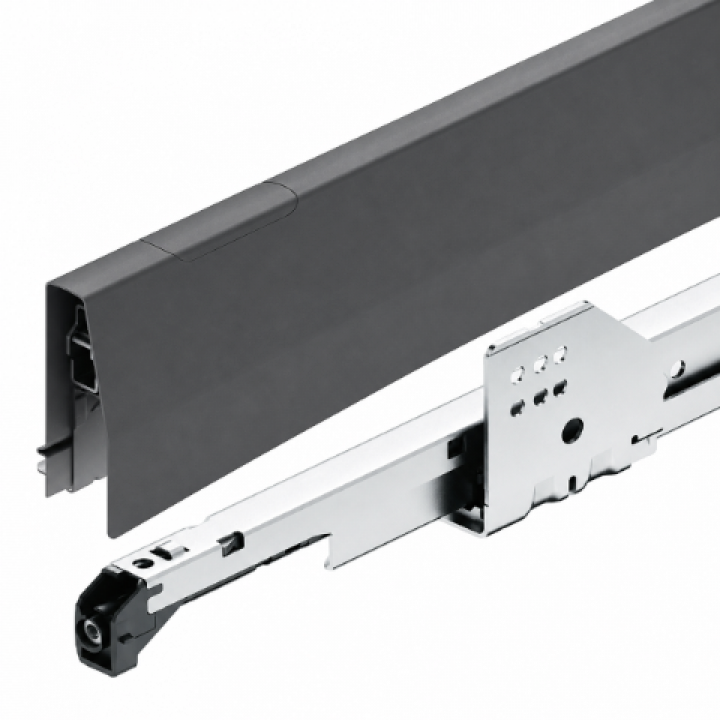 Hafele Matrix Box P Yavaşlatıcılı Bordürlü Eviye Altı Çekmece Sistemi 350 mm Antrasit