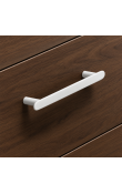 Hafele Deco H2135 Akslı Kulp 160 mm Mat Beyaz