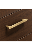 Hafele Deco H2135 Akslı Kulp 96 mm Mat Altın