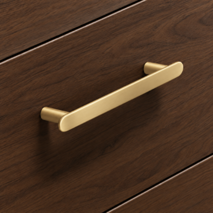 Hafele Deco H2135 Akslı Kulp 96 mm Mat Altın