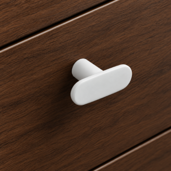 Hafele Deco H2140 Düğme Kulp Mat Beyaz