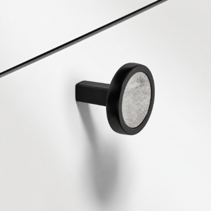Hafele Deco H2175 Düğme Kulp Mat Siyah