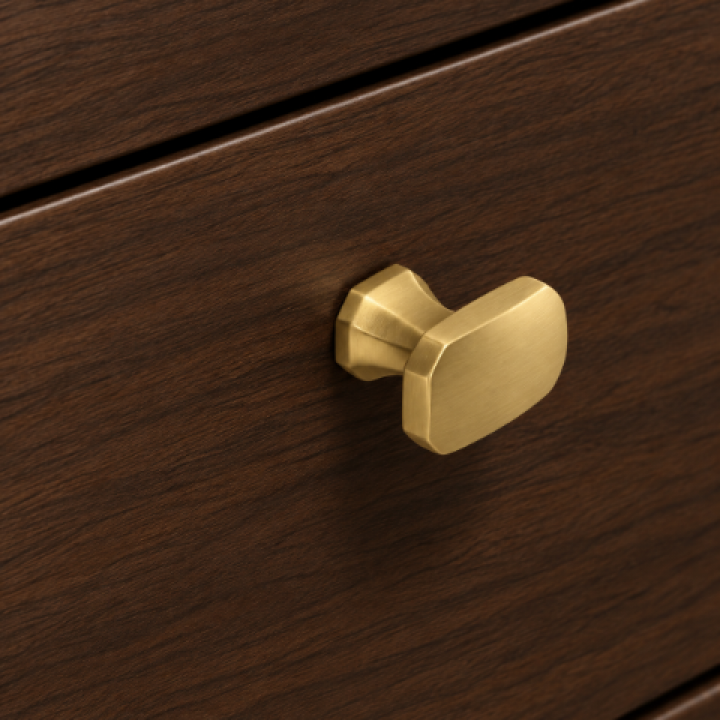 Hafele Deco H2185 Düğme Kulp Mat Altın
