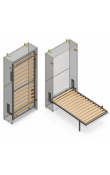 Hafele LETTO 01 Tek Kişilik Dikey Katlanır Yatak Mekanizması 920 × 2000 mm Gri