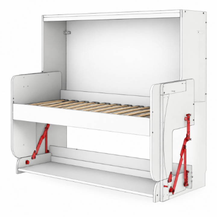 Hafele TAVOLETTO Katlanır Yatak ve Masa Mekanizması 900 × 2000 mm Paslanmaz Çelik