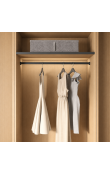 Hafele Kesseböhmer CONERO Askı Borusu 1219 × 15 × 30 mm Siyah