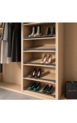 Hafele Kesseböhmer CONERO Ayakkabı Galeri Rayı 1114 × 24 × 38 mm Siyah