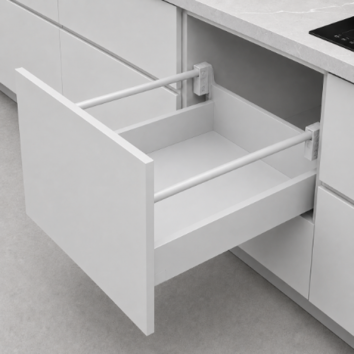 Hafele Matrix Box P Plus Yuvarlak Yatay Bordür 1200 mm Gri