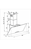 Hafele Orion Ankastre Set 16 60 cm Beyaz Cam Fırın + 75 cm Cam Ocak + 90 cm Eğik Camlı Davlumbaz