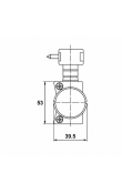Hafele DC301 Kapı Kapatıcı Sabitlemesiz EN3 Mat Siyah