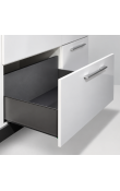 Hafele MINIMALIST Yavaşlatıcılı Tam Açılım Çekmece Sistemi H175 mm 300 mm Antrasit