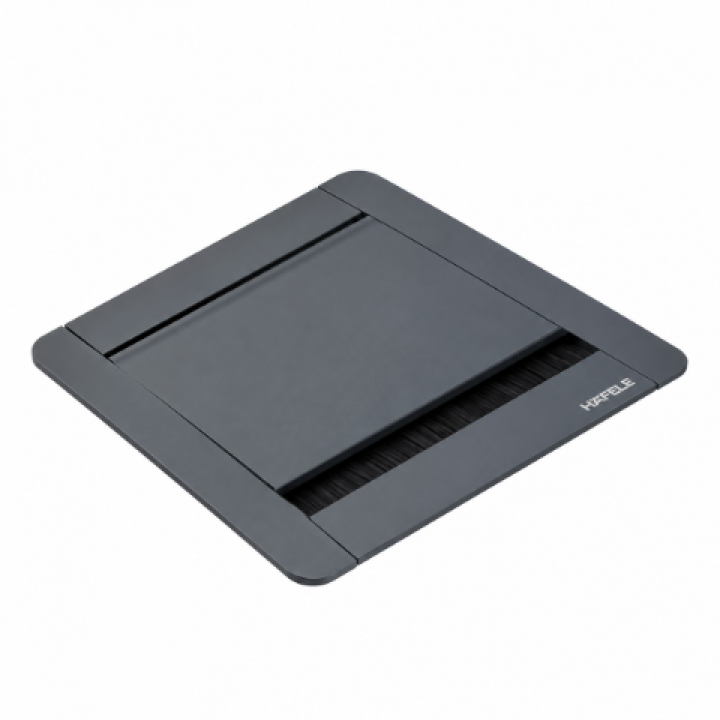 Hafele GOO Masaüstü Priz Sistemi 1 Priz + 1 UPS + CAT6 + CAT3 Antrasit