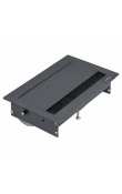 Hafele GOO Masaüstü Priz Sistemi 2 x Priz + 1 x UPS + 1 x CAT6 + 1 x CAT3 + 1 x USB-A + 1 x USB-C + 1 x HDMI Antrasit
