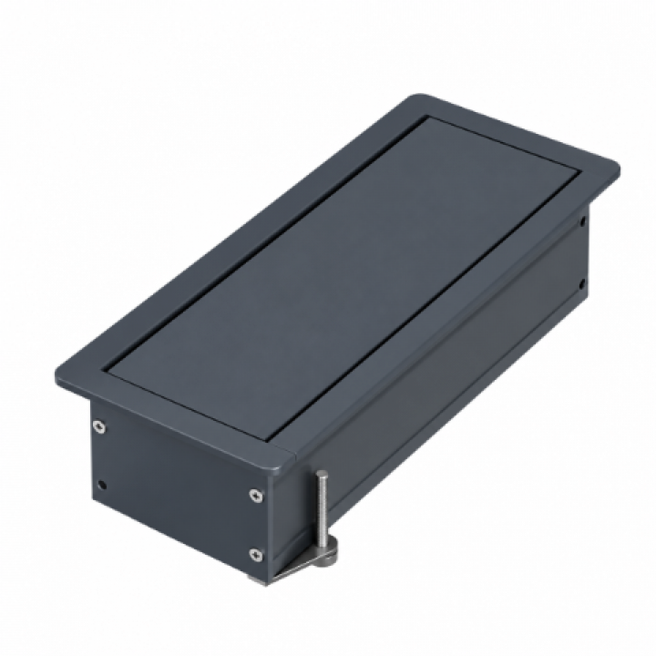 Hafele ODIN GRANDE Bas-Aç Priz Sistemi 2 x Priz + 1 x UPS + 1 x CAT6 + 1 x CAT3 + 1 x USB-A + 1 x USB-C + 1 x HDMI Antrasit