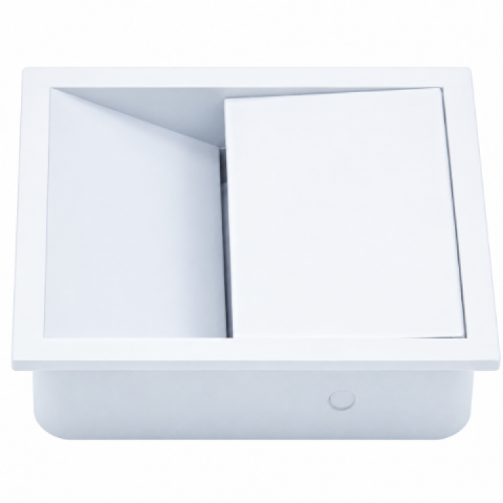 Hafele ACRO Kare Kablo Kapağı 85 x 85 mm Beyaz