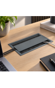Hafele EXIT DUAL Dikdörtgen Kablo Kapağı 120 x 200 mm Antrasit