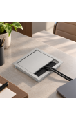 Hafele EXIT Kare Kablo Kapağı 100 x 100 mm Mat Eloksal