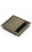 Hafele EXIT Kare Kablo Kapağı 100 x 100 mm Antik Bronz