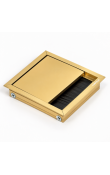 Hafele EXIT Kare Kablo Kapağı 100 x 100 mm Parlak Altın