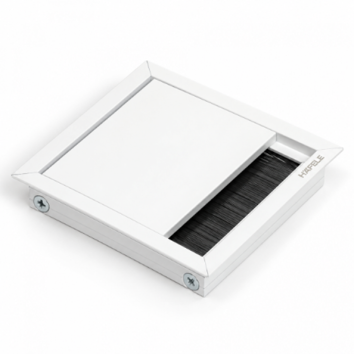 Hafele EXIT Kare Kablo Kapağı 100 x 100 mm Beyaz
