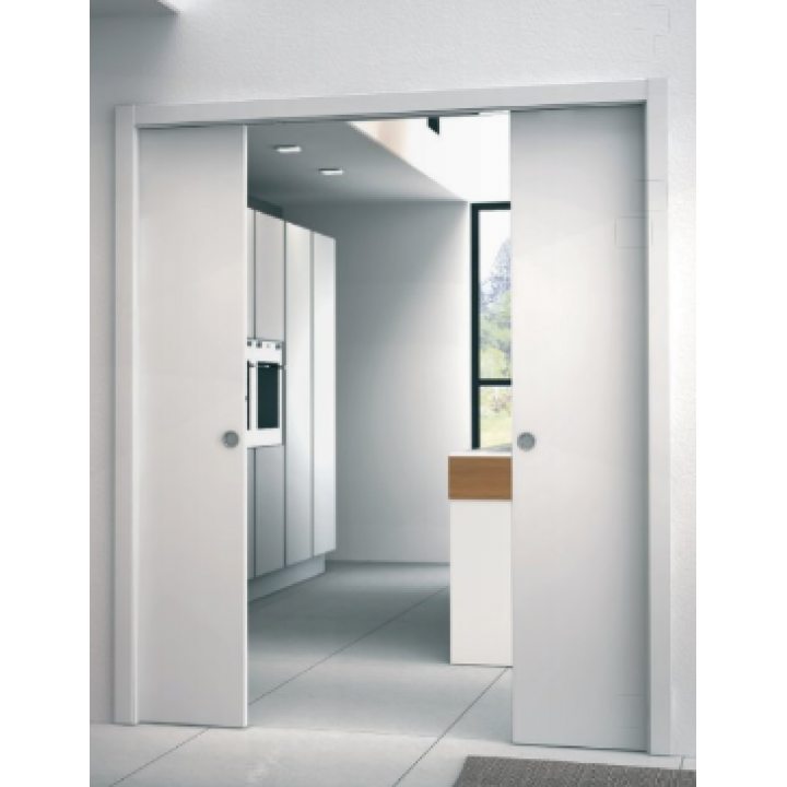 Hafele Unico Duvar İçi Çift Kanat Senkronize Kayar Kapı Sistemi 850+850x2100 mm