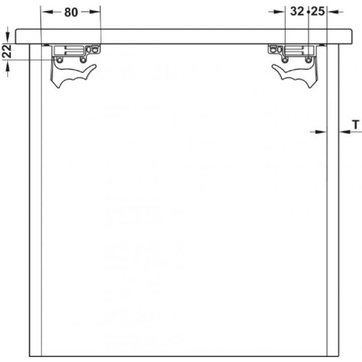 Hafele MATRIX UMS30 Gizli Ray Tam Açılım Yavaşlatıcılı 350 mm