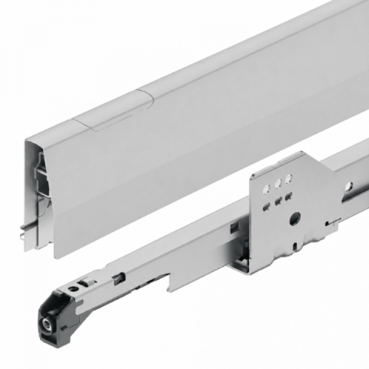 Hafele Matrix Box P Çift Yanaklı Çekmece Sistemi 450 mm Gri