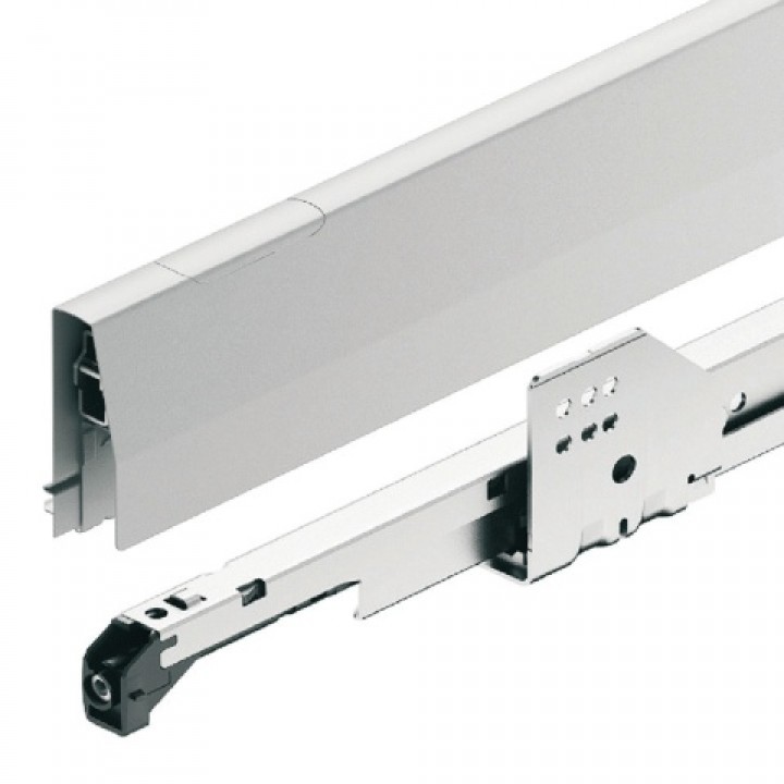 Häfele Matrix Box P Çift Yanaklı Çekmece Sistemi Bas-Aç Yavaşlatıcılı 450 mm Gri