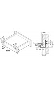 Hafele POW Gizli Ray Tam Açılım Yavaşlatıcılı 350 mm