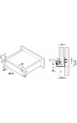 Hafele POW Gizli Ray Tek Açılım Yavaşlatıcılı 500 mm