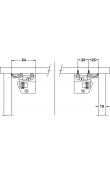 Hafele POW Gizli Ray Tek Açılım Yavaşlatıcılı 350 mm
