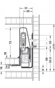 Hafele Matrix Box P Çift Yanaklı Çekmece Sistemi 450 mm Beyaz