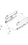 Hafele Matrix Box P Çift Yanaklı Çekmece Sistemi 350 mm Antrasit