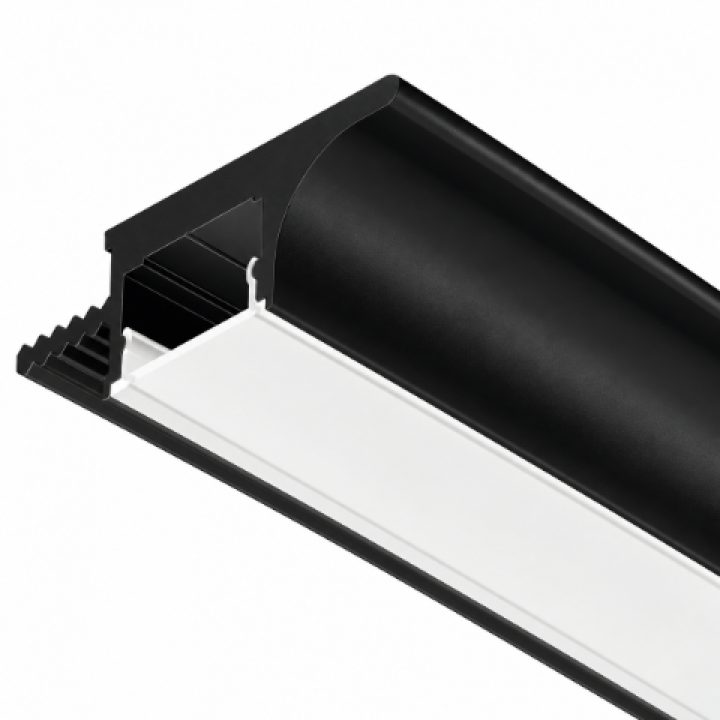 Hafele 3101 Gizli Kulp LED Aydınlatma Profili 2500 mm Alüminyum Siyah