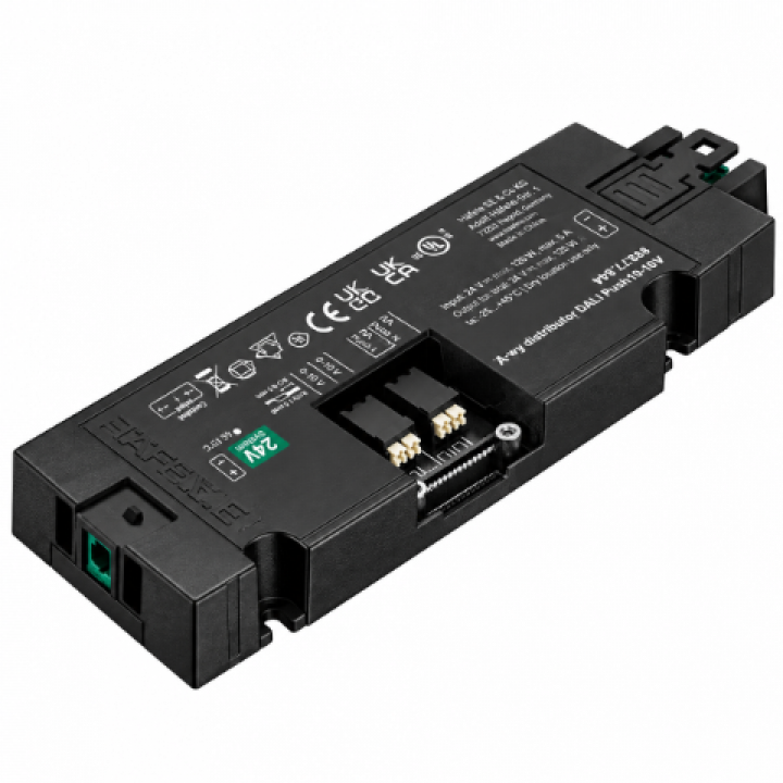 Hafele Loox5 DALI-2 Dağıtıcı 24 V 120 W 2 Çıkışlı Siyah