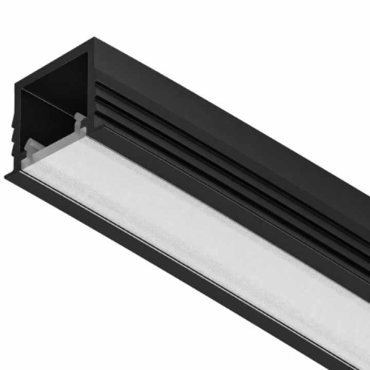 Hafele 1103 Gömme LED Aydınlatma Profili 2500 mm Alüminyum Siyah