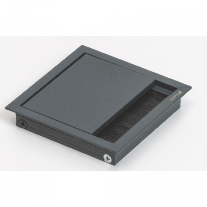 Hafele EXIT Kare Kablo Kapağı 100 x 100 mm Antrasit