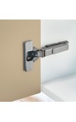 Hafele Metalla 510 S/K Plus Yavaşlatıcılı Kalın Kapak Yarım Deve Menteşe Nikel