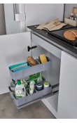 Hafele Cleaningagent Temizlik Malzemesi Sepeti Gümüş Gri 350mm