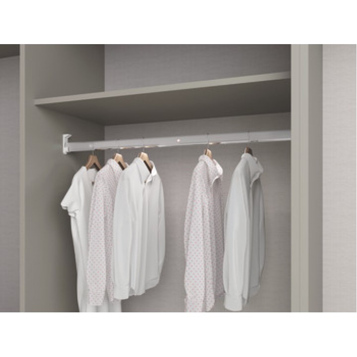 Hafele Dress Lıne Led Işıklı Askı Borusu Pilli, Hareket Sensörlü Krom Parlak 4000 K 562 mm 