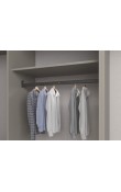 Hafele Dress Lıne Led Işıklı Askı Borusu Pilli, Hareket Sensörlü Mat Siyah 4000 K 862 mm