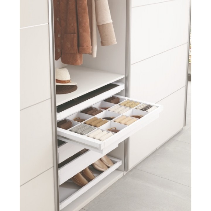 Hafele Dress Line Bölmeli Çekmece 600 mm Beyaz