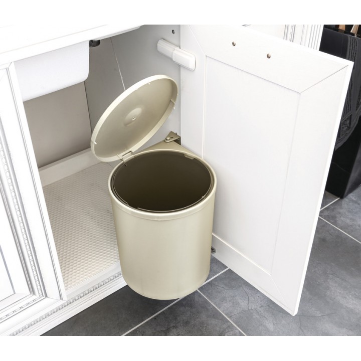 Hafele FIX II Silindir Çöp Kutusu Krem 13 lt