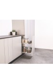Hafele Nante Plus Şişelik 300 mm Sol Gümüş Gri Renk