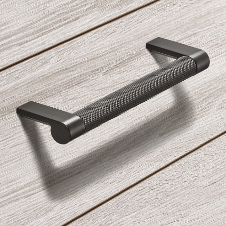 Hafele Deco H2510 Akslı Kulp 128 mm Mat Siyah