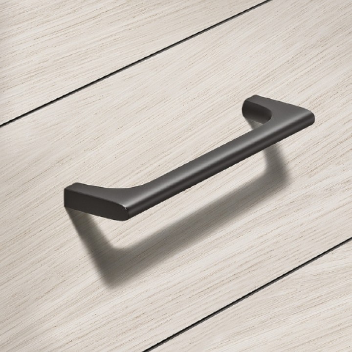 Hafele Deco H2530 Akslı Kulp 160 mm Mat Siyah