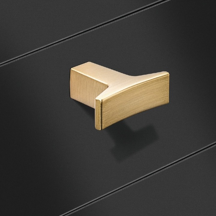 Hafele Deco H2545 Düğme Kulp 40 × 14 mm Mat Altın